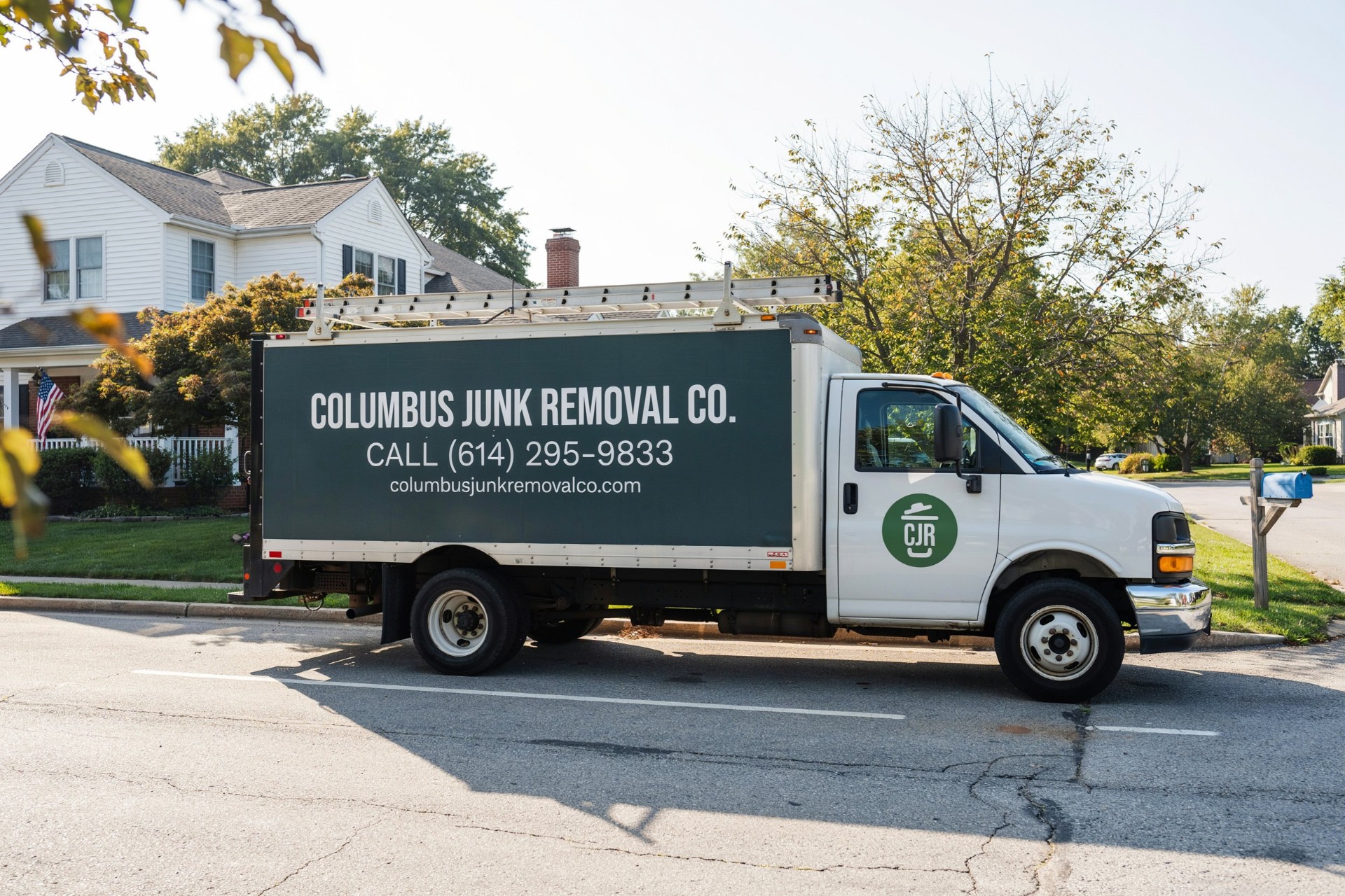 Columbus Junk Removal Co. truck ready for service